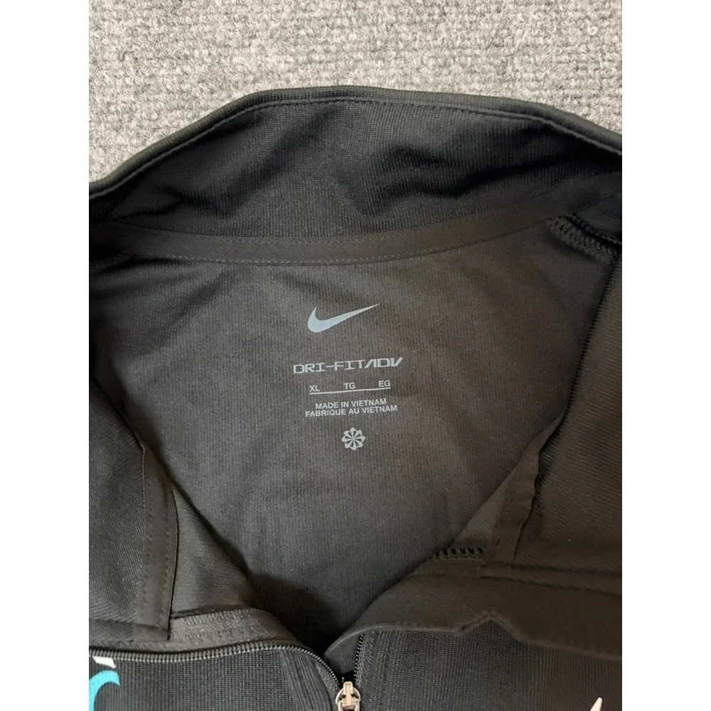 NWT Nike Dri-FIT Men's Black 1/4 Zip Golf Pullover Size L  W/Eckerd College Logo